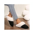 thumbnail image 4 of Women’s Cozy Plush Fleece Lined Slip On Moccasins With Fluffy Detail Non Slip Winter Slippers Featuring Platform Flat Sole, 4 of 7