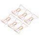thumbnail image 5 of 100 PCS Clips de papel Portátil Encantador Práctico Galvanoplastia Clip de papel de metal de oro rosa Caja Suministros de oficina Pajarita, 5 of 10