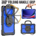 thumbnail image 3 of Case for Samsung Galaxy Tab A11+ 2025/Tab A9 Plus 2023 11 inch, 360 Rotating Stand Handle Pencil Holder Shoulder Strap Heavy Duty Shockproof Cover, Dark Blue PC, 3 of 7