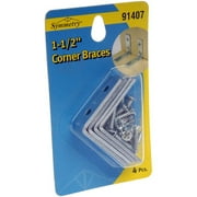 1-1/2 x 1/2" Corner Braces, 4 Pcs