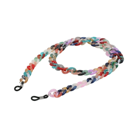 Unique Bargains 1 Pc Eyeglass Chain Glasses Chain Dopamine Color Pattern 70cm L Multicolour