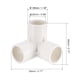 thumbnail image 2 of Accesorio de tubería en forma de T de 3 vías Uxcell de grado de muebles de 0.98 pulgadas color blanco 1 Pcs, 2 of 3