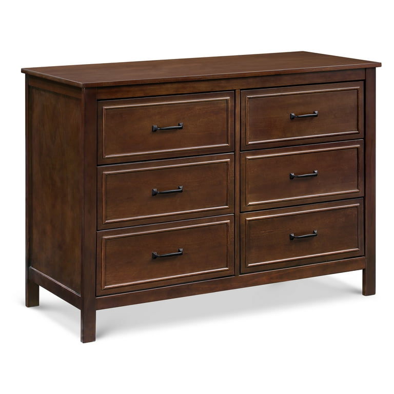 davinci charlie 6-drawer double dresser in grey DaVinci Charlie 6-Drawer Double Dresser
