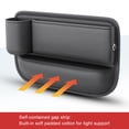 thumbnail image 1 of relayinert Leather Car Multifunction Seat Wear-Resistant Gaps Organizer Auto Console Console Storage Box Filler Cellphones with water cup, 1 of 6