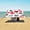 Hand-Drawn Hearts, variant on Portable Beach Tent Sun Shelter With Ground Pegs Water And Wind Resistant Sun Shade Canopy Angle Adjustable Hand-drawn Hearts