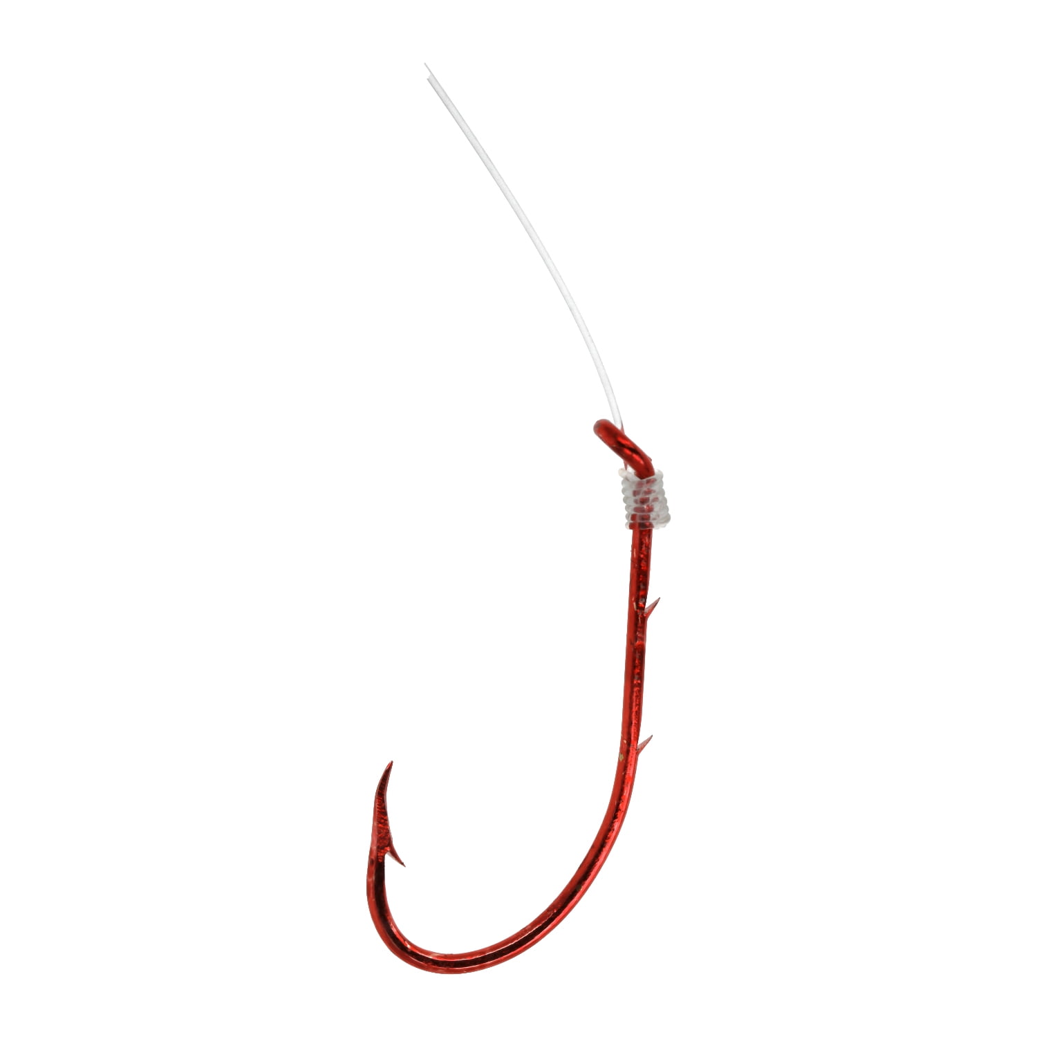 (2 pack) Eagle Claw Baitholder Snelled Fishing Hook, Size 6
