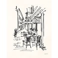 thumbnail image 2 of Tavoletti, Anne 20x24 White Modern Wood Framed Museum Art Print Titled - Cafe Sketch II Cream, 2 of 4