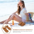 thumbnail image 3 of NUOLUX 1Par Sandalias Wedges Para Mujer Color Marrón Con Material PU Y Suela Antideslizante, 3 of 6