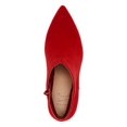 thumbnail image 3 of INC Womens Red Comfort Omira Pointed Toe Block Heel Zip-Up Booties 5 M, 3 of 4