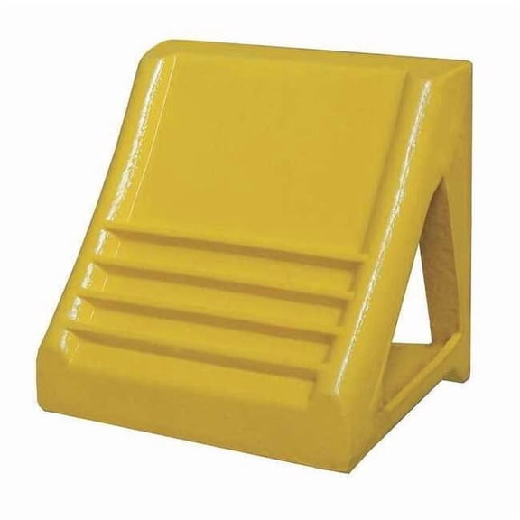 Manufacturer Varies Wheel Chock,Heavy-Duty Steel,Yellow 22XW76