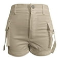 thumbnail image 6 of Shorts for Women, Flowy Athletic Shorts for Women,Women's Cargo Shorts with Elastic Waistband Versatile Sports and Fitness Designed for Comfort and Style, 6 of 6
