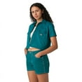 thumbnail image 3 of Dickies Women's Cropped Work Shirt, Deep Lake, XL, 3 of 4