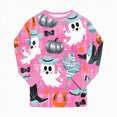 thumbnail image 6 of TOWED22 Kids Halloween Skeleton Pajamas Cotton Pumpkin Ghost Print Sleepwear Toddler Girls Boys Skull Halloween Pjs Sets(Hot Pink,7-8 Y), 6 of 9