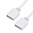 thumbnail image 3 of Unique Bargains 4 Pin 10mm RGB LED Strip Extension Cable 1M Length White 4Pcs, 3 of 5