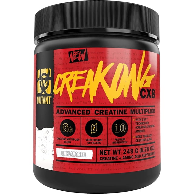 MUTANT CREAKONG CX8 Advanced Creatine Multiplier Creatine Amino Acid Supplement - 249 g 30 Serving Mutant Mutant / Creakong CX8 / Sin Sabor