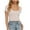 Khaki, variant on Annhoo Crop Tops for Women Summer Short Sleeve Knit Ribbed Tees Casual Square Neck Slim Stretchy Tight T Shirts