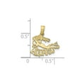 thumbnail image 2 of 10K Yellow Gold Aquarius Charm Astrology Zodiac Pendant Necklace with Chain for Women, 2 of 5