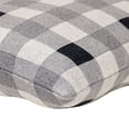 thumbnail image 4 of Parkland Collection Graham 20x20" Gingham Plaid Cotton Throw Pillow in Gray, 4 of 4