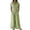 *Green, variant on VBVC Women's Short Sleeve Wide Leg Jumpsuit , Belted Button Down Romper For Women , Ladies' Casual Shirt Style One Piece Outfit with Pockets,Black,S-2XL