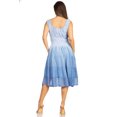 thumbnail image 2 of Sakkas Spring Maiden Ombre Peasant Dress - Navy Blue - One Size, 2 of 5