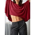 thumbnail image 4 of Camiseta Dokotoo Summer para mujer, talla grande, top corto, 4 of 6