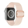 thumbnail image 4 of Worryfree Gadgets Nylon Braided Loop Bands Compatible with Apple Watch Band 42/44/45mm iWatch Strap- Pink, 4 of 4