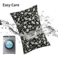 thumbnail image 5 of Vintage Flower Pillow Covers 12x20 Rustic Black Cream Floral Decor Throw Pillows Case for Couch Old Style Cute Pillowcase Outdoor Decorative Cushion Cases for Sofa Bed Decorations Set of 2, 5 of 6