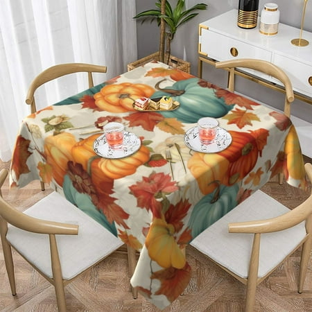 

MDHAND Christmas Patterns Square Decorative Tablecloth for Party 60x60