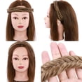 thumbnail image 4 of SEGO Synthetic Hair Braided Headband Classic Chunky Wide Plaited Braids Elastic Stretch Hairpiece Beauty accessory, 4 of 7