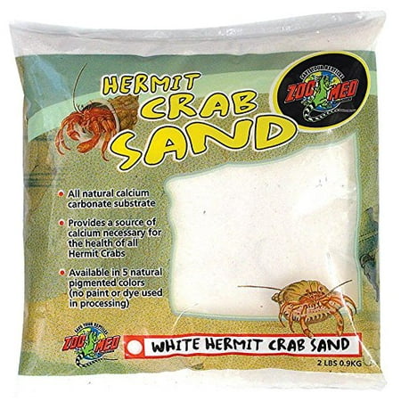 Laboratories SZMHC2W Hermit Crab, 2-Pound, Sand White, Natural Pigment colors By Zoo