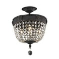 thumbnail image 2 of Elegant Lighting Esperanza 12" 3 Light Elements Crystal Flush Mount, 2 of 2