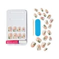 thumbnail image 5 of WICKED x KISS Press on Nails, There's Joy, Beige, Short Oval, 28 Count, 5 of 13