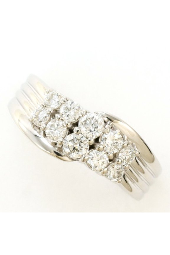 Pre-Owned PT900 Platinum Ring with 0.53 Carat Diamond, Certificate of Authenticity Included,...