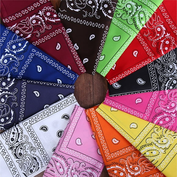 AUQ 12-Pack Bandanas, Stylish Polyester Bandanas for Men and Women, Breathable and Quick-Dry