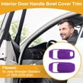 thumbnail image 2 of Cubierta de Tazón de Mango de Puerta Interior para Jeep Wrangler Gladiator JT 2DR 2018-2024 Marco de Decoración de Mango Interior Púrpura ABS 2 Pcs, 2 of 6