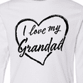 thumbnail image 4 of Inktastic I Love My Grandad in Black Chalk Heart Long Sleeve Youth T-Shirt, 4 of 5