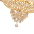 thumbnail image 4 of Classy Glam Gold Faux Crystal Chandelier, 4 of 9