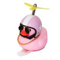 thumbnail image 1 of Adornos De Coche De Pato Rosa, Decoraciones Para Salpicadero De Coche, Gafas Geniales, Pato Con Casco De Hélice, Cadena Dorada Kearding OD016040-16, 1 of 6