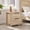 Natural, variant on Spruce & Spring Farmhouse 2-Drawer Smart Nightstand with USB, Type-C & AC Outlets, Engineered Wood, Black Handles, 150 lbs Capacity, Easy Assembly, Natural