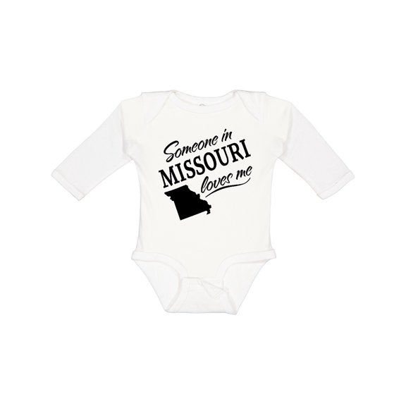 Inktastic Someone in Missouri Loves Me Boys or Girls Long Sleeve Baby Bodysuit