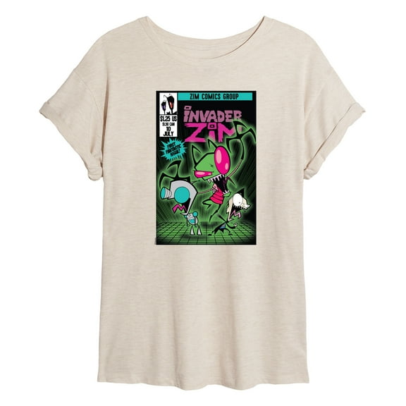 Invader Zim - Comic - Women's Oversized Graphic T-Shirt