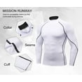 thumbnail image 3 of LANBAOSI Men's Compression Mock Neck Long Sleeve Quick-Drying Cool Dry Shirts, 3 Pack, Size XL, 3 of 7