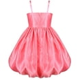 thumbnail image 2 of Girls Dress Red Rose Flower Ruffle Sleeveless Strap Wedding Party 5 Years, 2 of 6