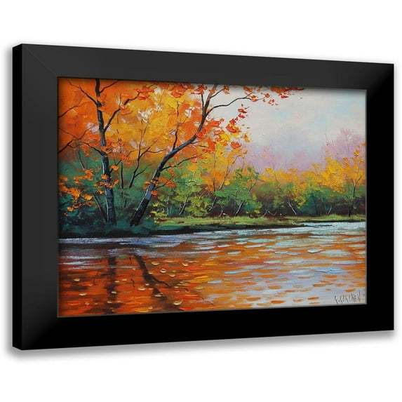 Gercken, Graham 24x20 Black Modern Framed Museum Art Print Titled - Fall River