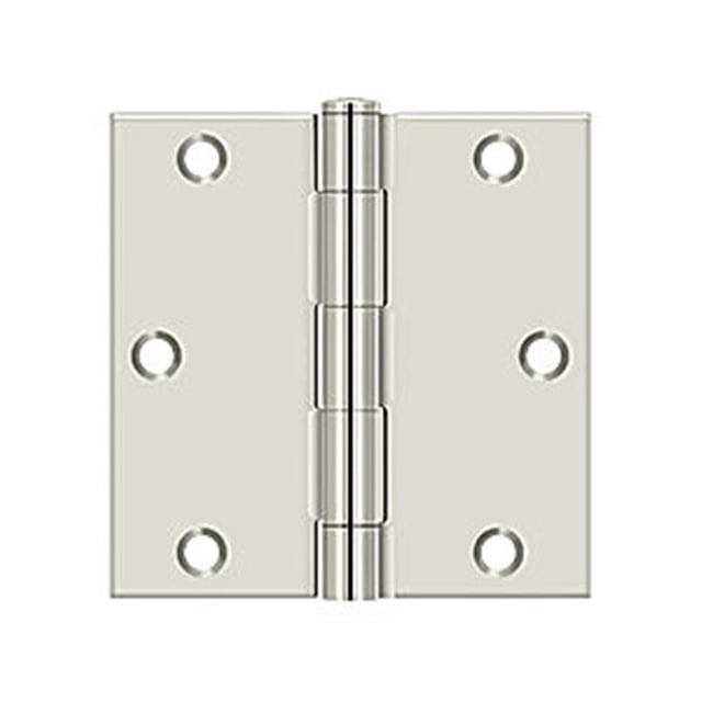 Deltana S35U14-R Charnière Carrée en Laiton - 3,5 x 3,5 Po - Nickel Poli