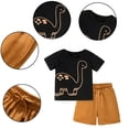 thumbnail image 4 of LYMAYTER Toddler Kids Cartoon Cotton Shorts Set for Boys 2PCS Baby Summer Short Sleeve Cartoon Shorts Suit Outfit 2-8T, 4 of 9