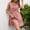 Pink, variant on Womens Summer Dresses Casual Spring 2025 Sleeveless A-Line Tiered Swing Mini Dress Lace Beach Vacation Sundress