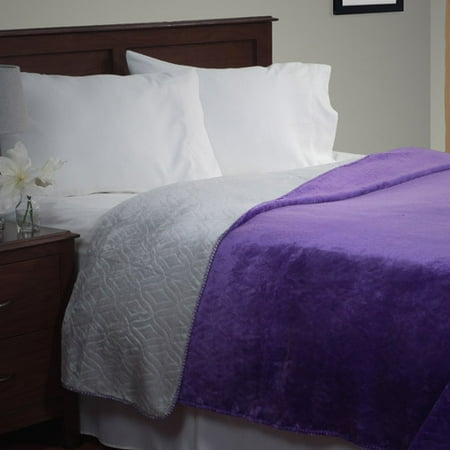 Somerset Home Super Warm Flannel-Like Reversible Blanket