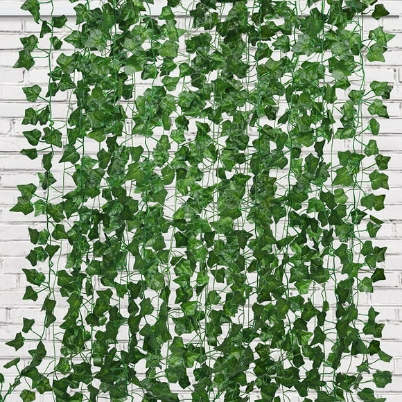 shiyou-Fake Vines 24 Pack 173 FT Artificial Ivy Leaves Wall Decor Greenery Garland Hanging Plant Leaf Vines for Room Garden Office Wedding Spring Summer Decorations