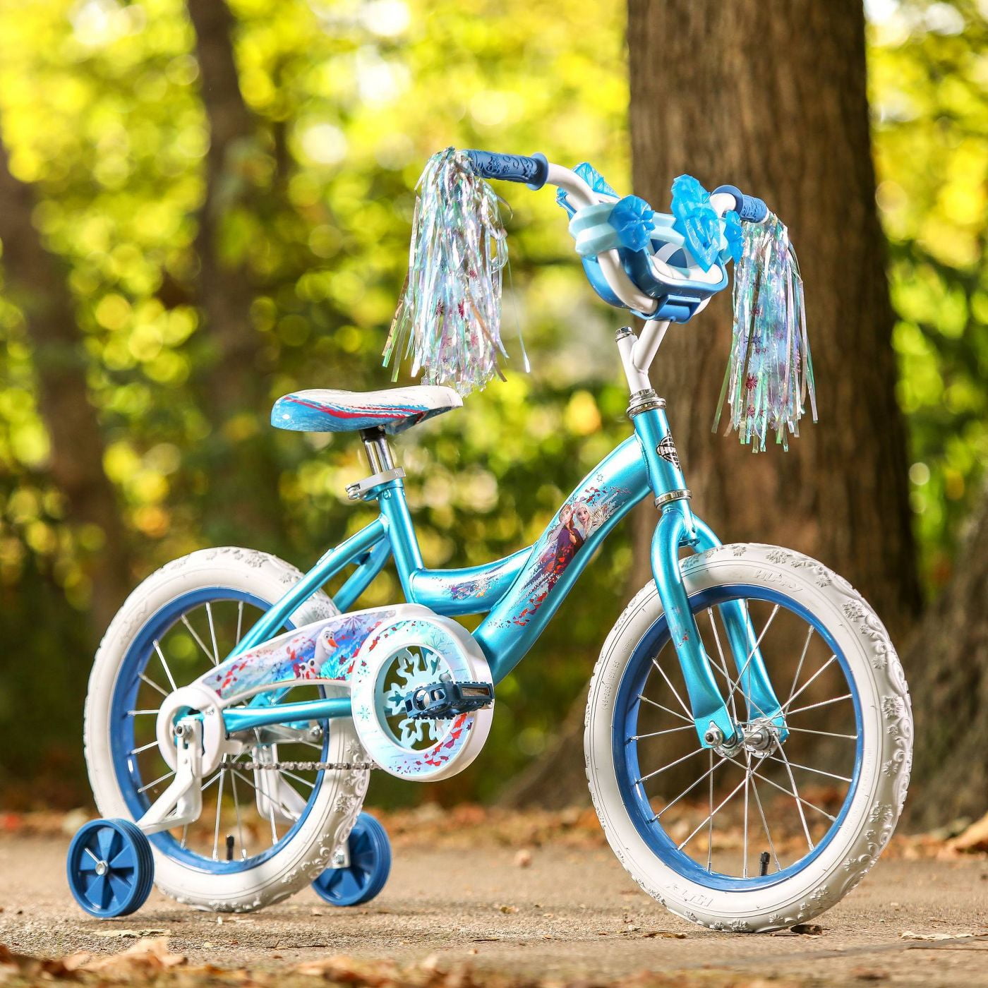 Huffy Frozen II 2 Pedal Trike Tricycle Blue Bike Toddler Girl Kid Anna Elsa Olaf for sale online 